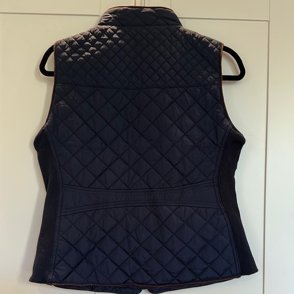 Active User Blue Quilted Vest with Stand-Up Collar - Picture 5 of 5
